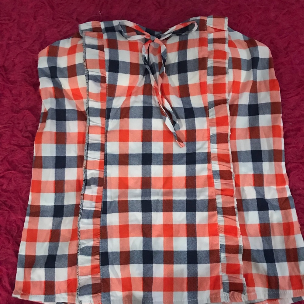 Strapless blouse